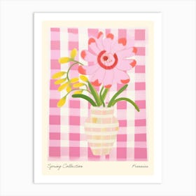 Spring Collection Freesias Flower Vase 4 Art Print