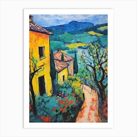 Volterra Italy 2 Fauvist Painting Art Print