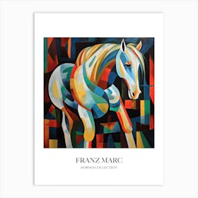 Franz Marc Inspired Horses Collection Painting 04 Art Print