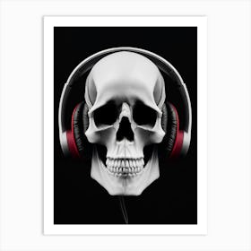 Skull Music Art Print