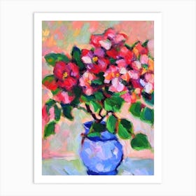 Apple Blossom  Matisse Style Flower Art Print