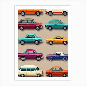 Vintage Cars 1 Art Print