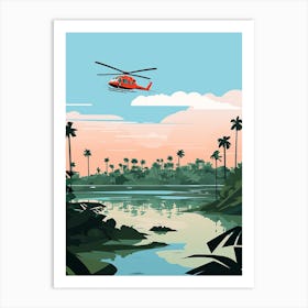 Belize 2 Travel Illustration Art Print