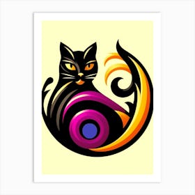 Feline Cat Creative Artwork Illustration 51 Art Print