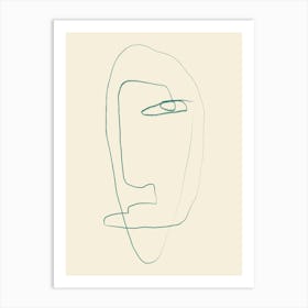 Face Of A Man 1 Art Print