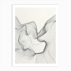 Abstract Line Drawing 4 Art Print