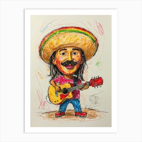 Mexican Caricature Art Print