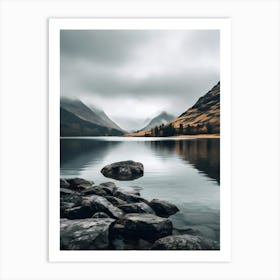 Calm Mountain Lake Art Print