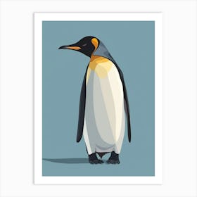 Emperor Penguin Santiago Island Minimalist Illustration 3 Art Print