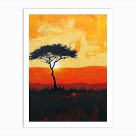 Africa's Boho Art; The Marsh Melody Art Print