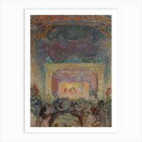 The Variety Theatre In Paris, 1912, By Magnus Enckell Art Print