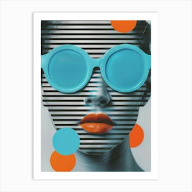 Woman With Sunglasses 1 Art Print