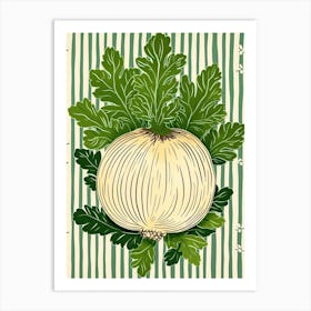 Celeriac Summer Illustration 6 Art Print