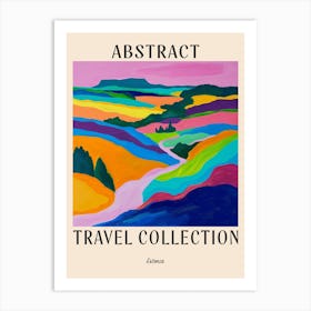 Abstract Travel Collection Poster Estonia 2 Art Print