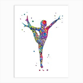 Gymnastics girl Art Print