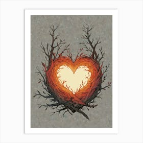 Heart Of Fire 56 Art Print