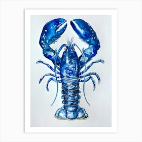 Blue Lobster Art Print