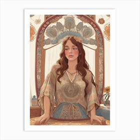 Beautiful Girl Art Print