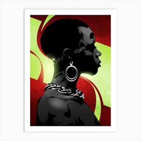 Andile Black Woman Portrait Art Print