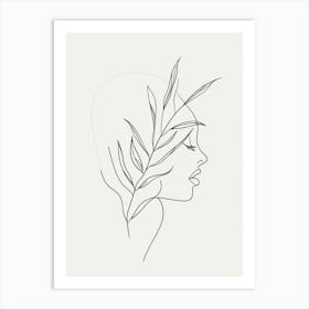 Woman'S Head Art Print