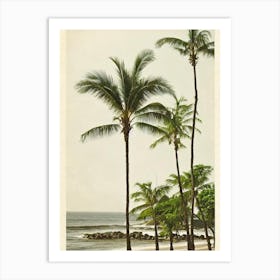 Anjuna Beach 2 Goa India Vintage Art Print