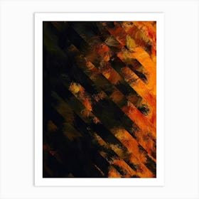 Abstract Of Autumn Leaves Art Print