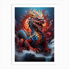 Dragon Of Chinese Mythology Art Print