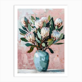 A World Of Flowers Protea 3 Painting Art Print