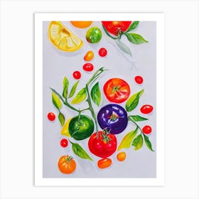 Tomato Marker vegetable Art Print