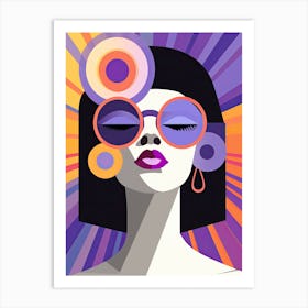 Woman With Sunglasses Bauhaus Art Print