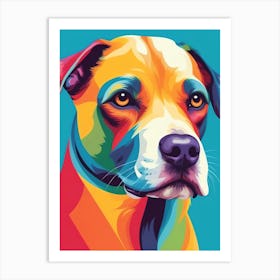 Colorful Dog Painting 1 Art Print