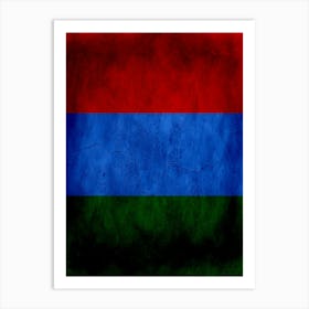 Karelia Flag Texture Art Print