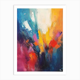 Abstract Painting Colorful Background Art Print