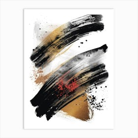 Abstract Brush Strokes 33 Art Print