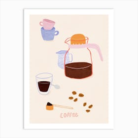 Coffee Illustration Art Print