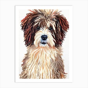 Puli Watercolour Dog Art Print