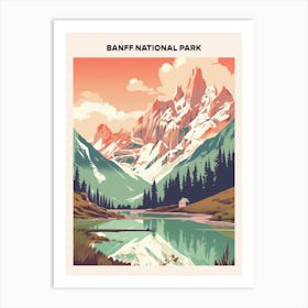 Banff National Park Midcentury Travel Poster Art Print