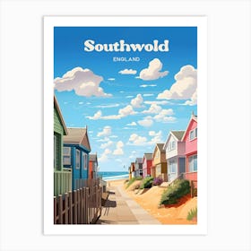 Southwold England Suffolk Travel Illustration Art Print