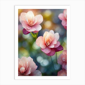 Pink Flowers Art Print