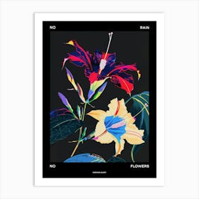 No Rain No Flowers Poster Morning Glory 3 Art Print