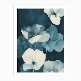 Blue Poppies Canvas Print Art Print
