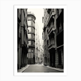 Bilbao, Spain, Black And White Photography 4 Art Print