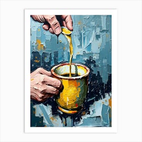 Coffee Pouring Art Print