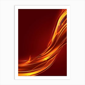 Abstract Flames 2 Art Print