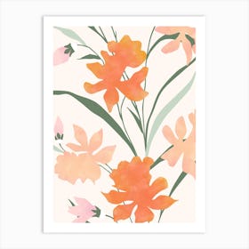 Flowers Pattern No.2 Art Print