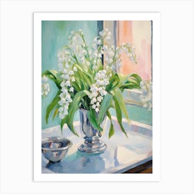 A Vase With Lily Of The Valley, Flower Bouquet 3 Art Print