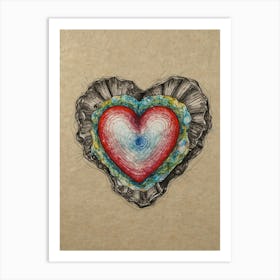 Heart Of Gold 10 Art Print