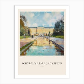 Schnbrunn Palace Gardens Vienna 2 Vintage Cezanne Inspired Poster Art Print