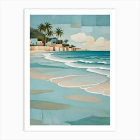 Village By The Sea Art Print