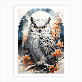 Owl Painting Art Print